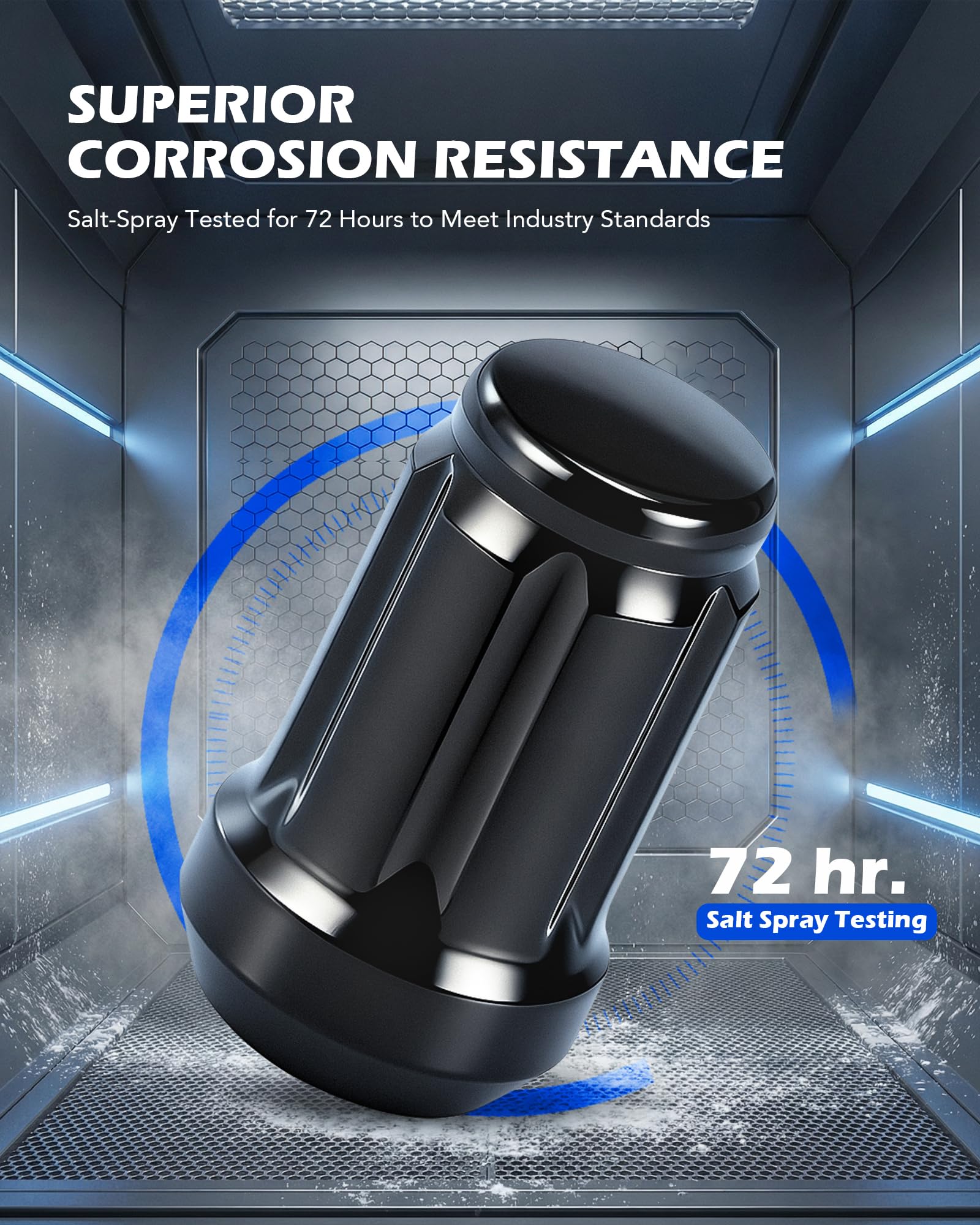 Orion Motor Tech detailed view of threads showing precise machining and strength