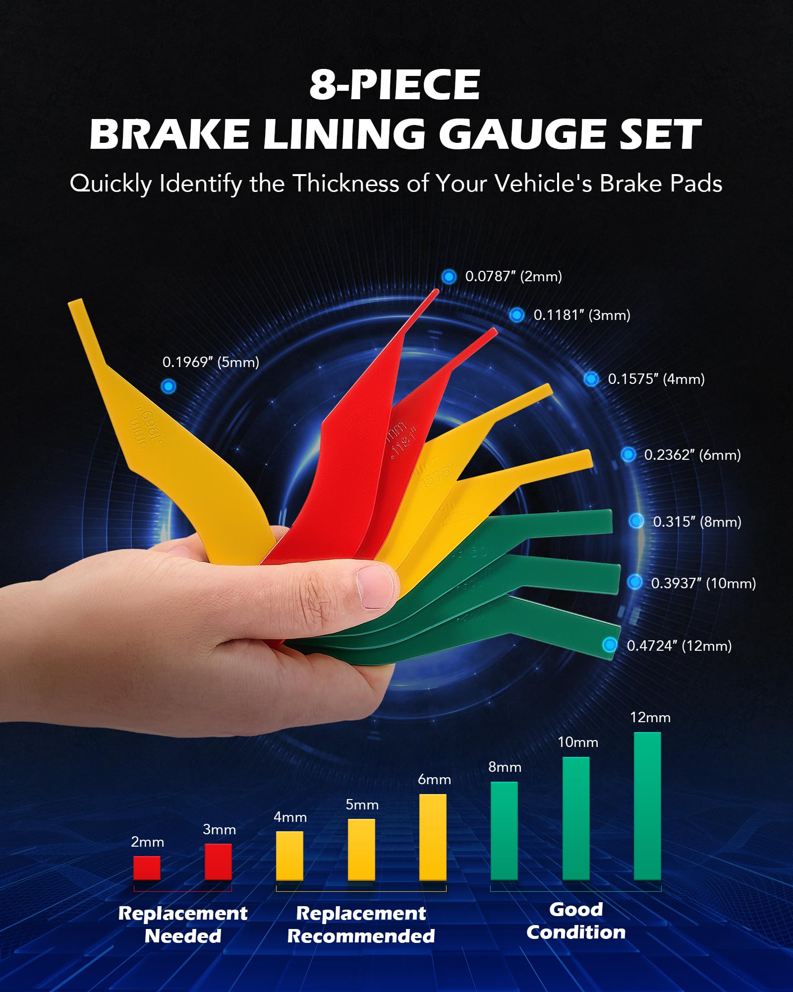Orion Motor Tech tools in use on brake assembly improving removal control