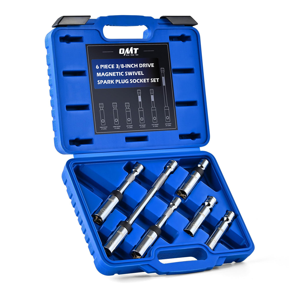 Orion Motor Tech front view of socket kit showing case and tools for easy transport