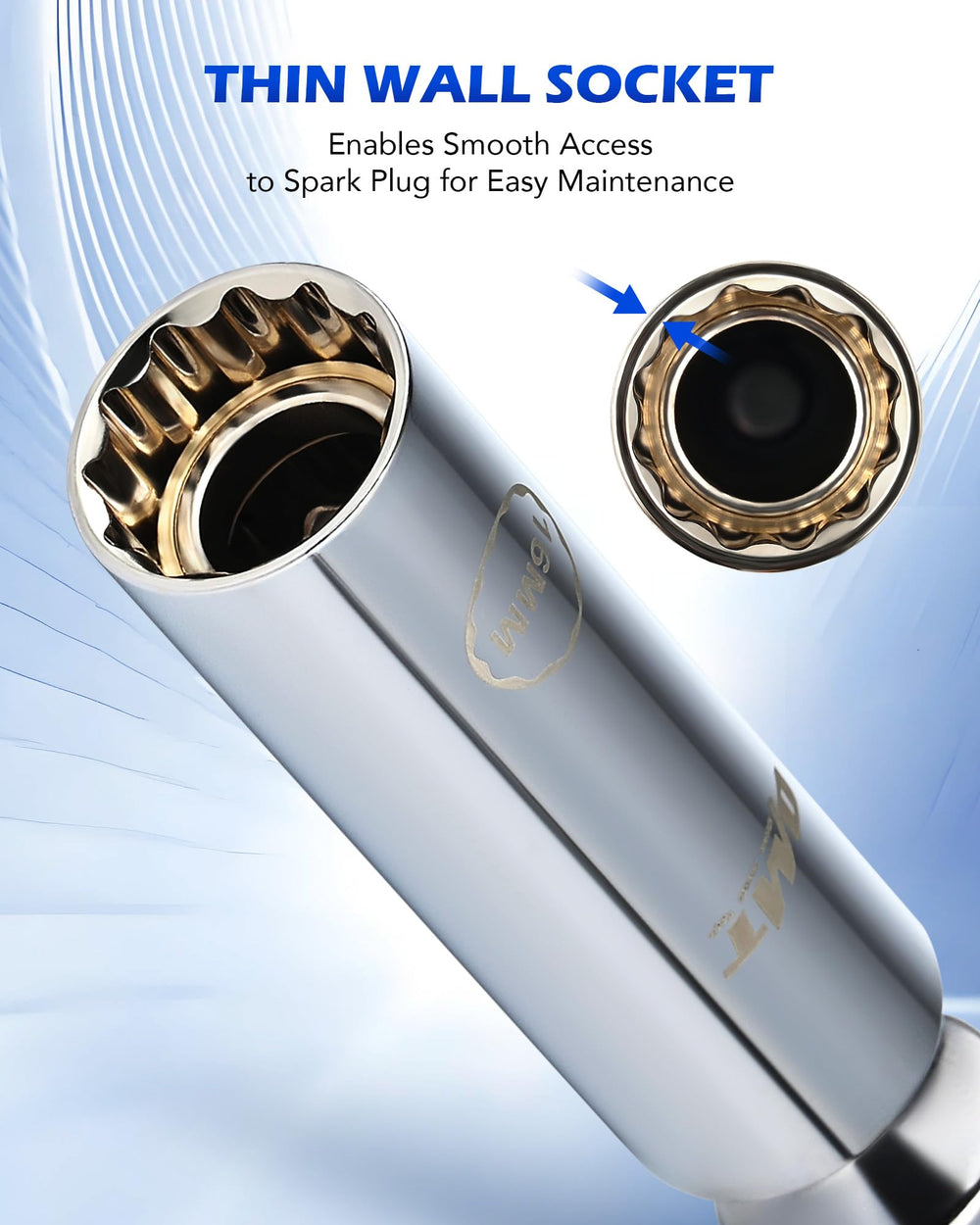 Orion Motor Tech socket in use inside an engine bay improving reach and control