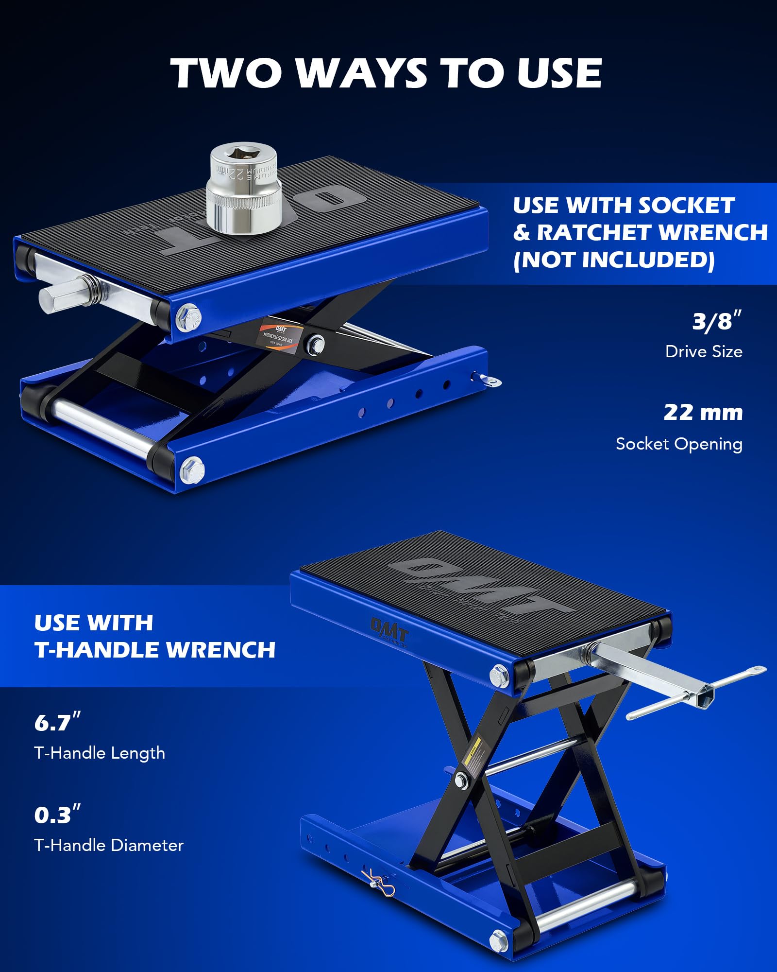 Orion Motor Tech beside toolbox showing compact footprint and scale