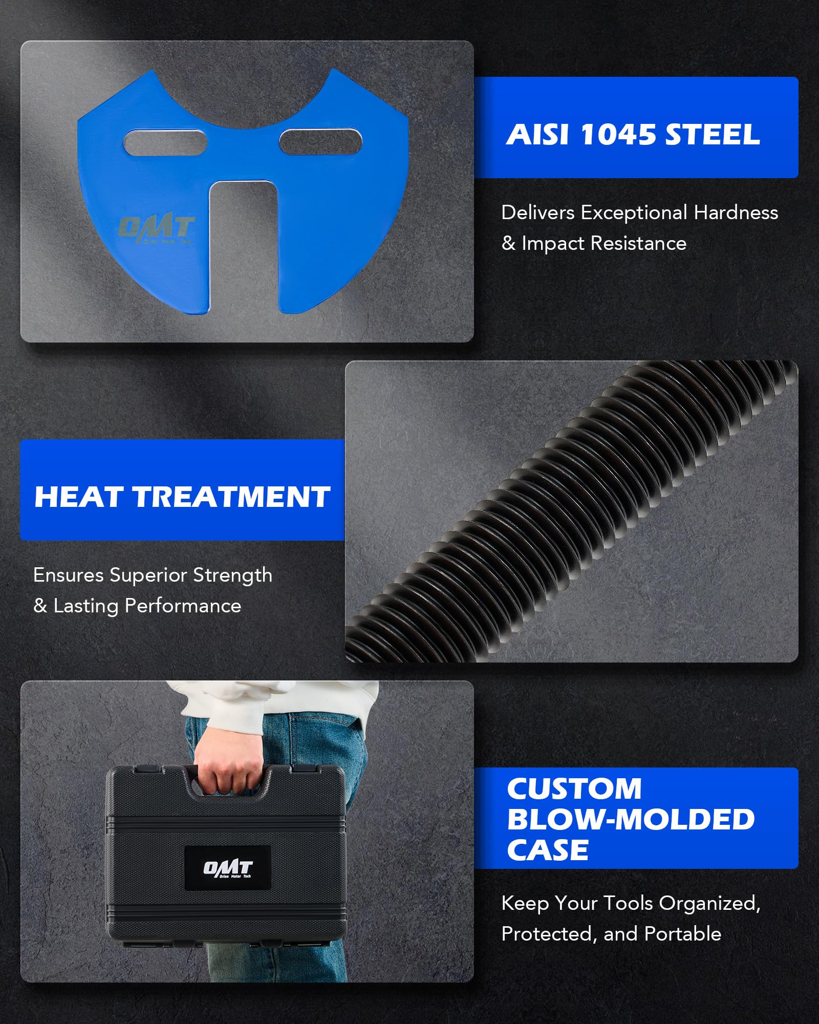 Orion Motor Tech kit beside a wrench showing compact size and convenience