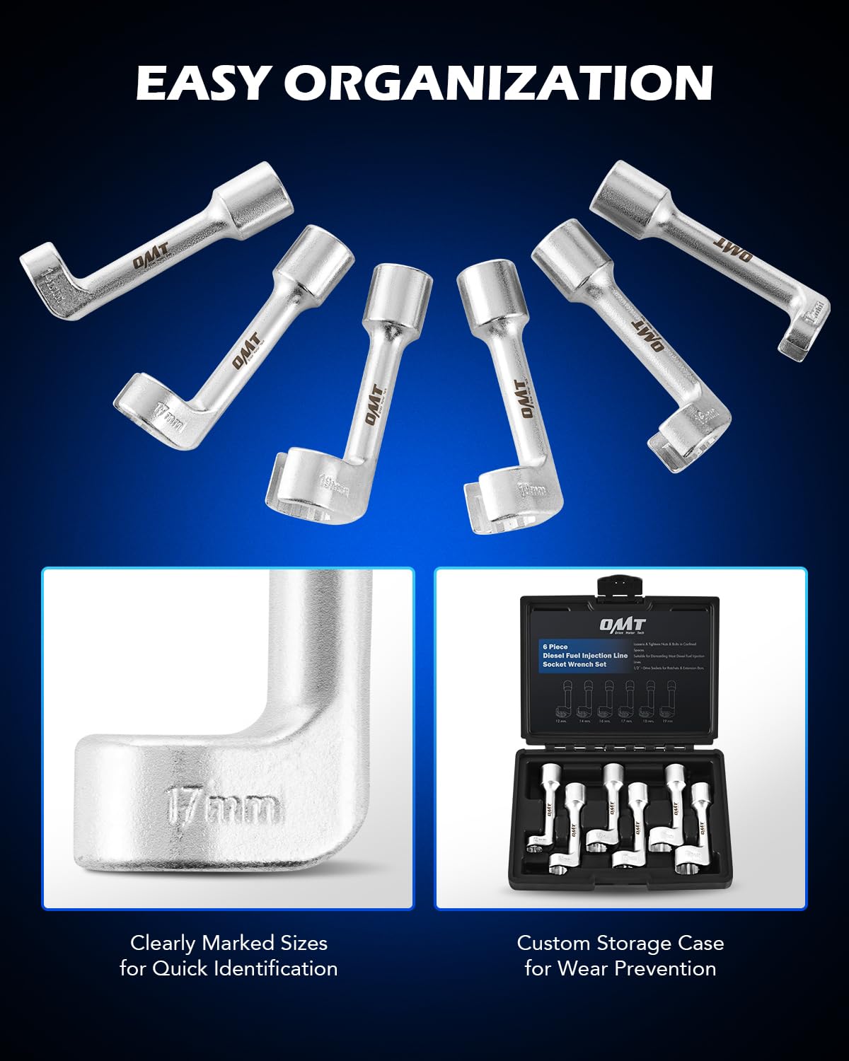 Orion Motor Tech socket attached to 1/2" ratchet, compatible with standard drive tools