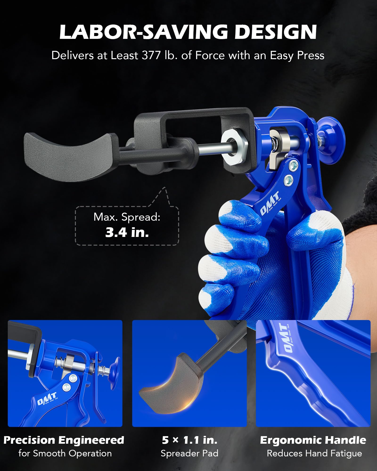 Orion Motor Tech tool next to ruler scale comparison demonstrating compact size for tight spaces