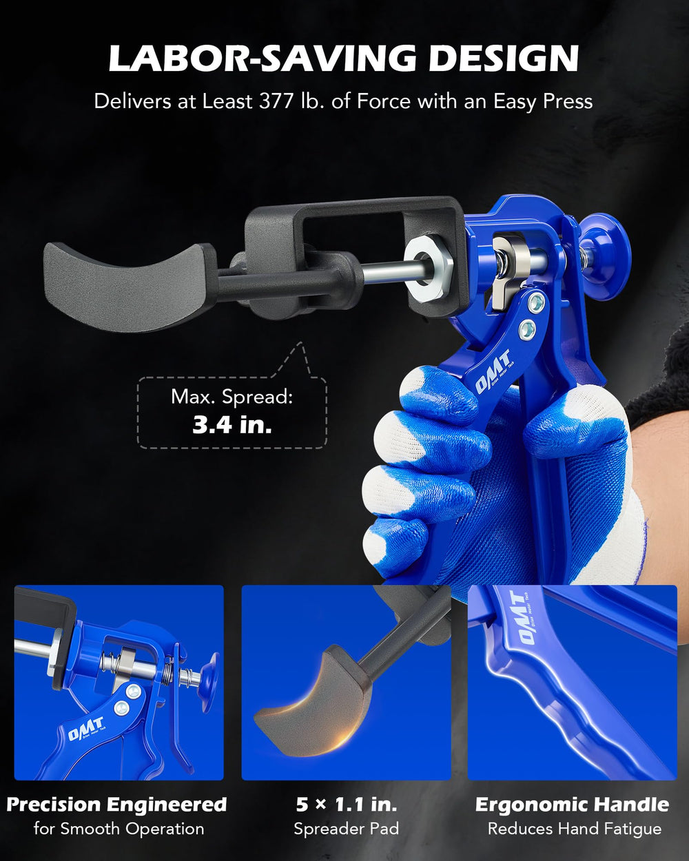 Orion Motor Tech tool next to ruler scale comparison demonstrating compact size for tight spaces