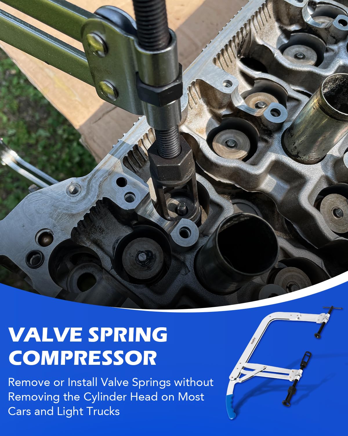 Close-up of Orion Motor Tech compressor riveted joint showing reinforced construction for durability