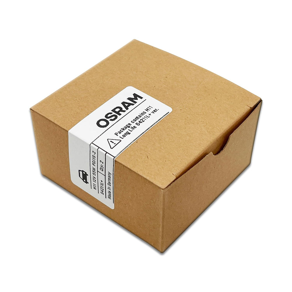 OSRAM H11 base contact detail showing precise connector for secure connection