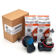 OSRAM H11 pack front packaging showing twin bulbs and brand clarity benefit