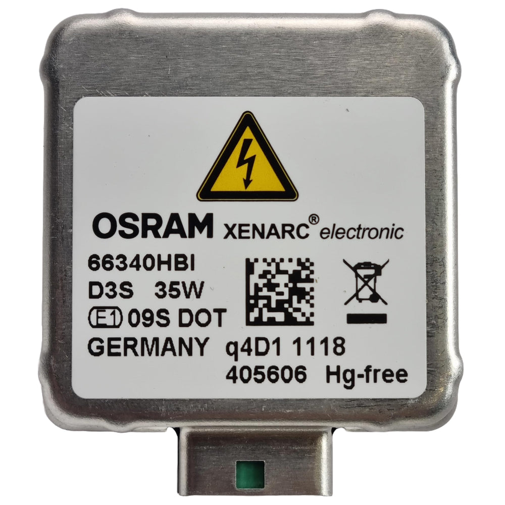 OSRAM Xenarc bulb PK32D-5 base detail showing connector for exact fitment
