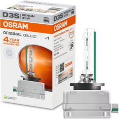 OSRAM Xenarc D3S close-up of glass arc tube highlighting clarity