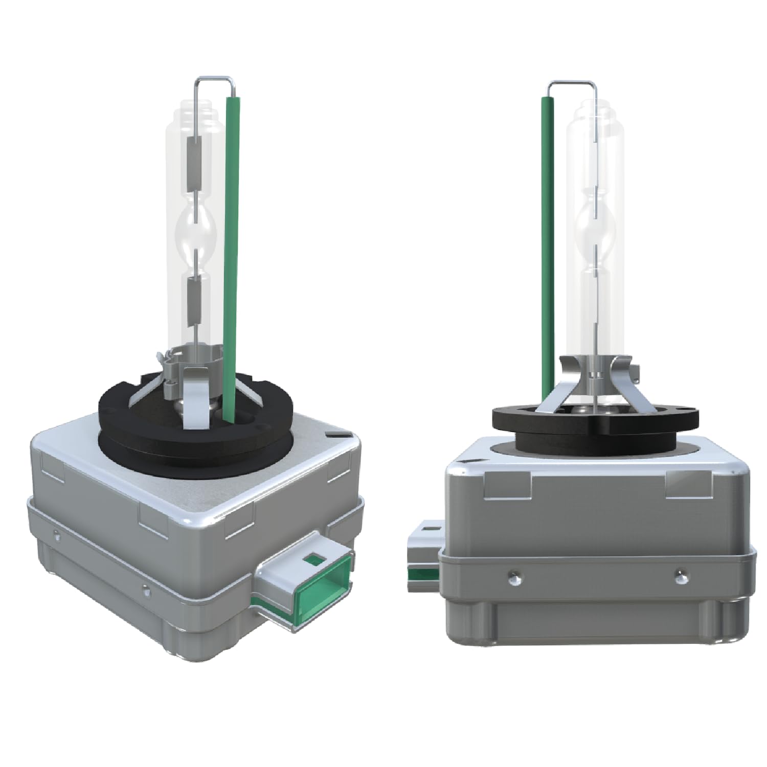 OSRAM Xenarc D3S next to ruler showing compact OEM-compatible size