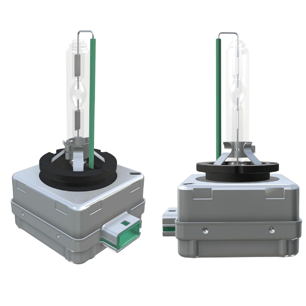 OSRAM Xenarc D3S next to ruler showing compact OEM-compatible size