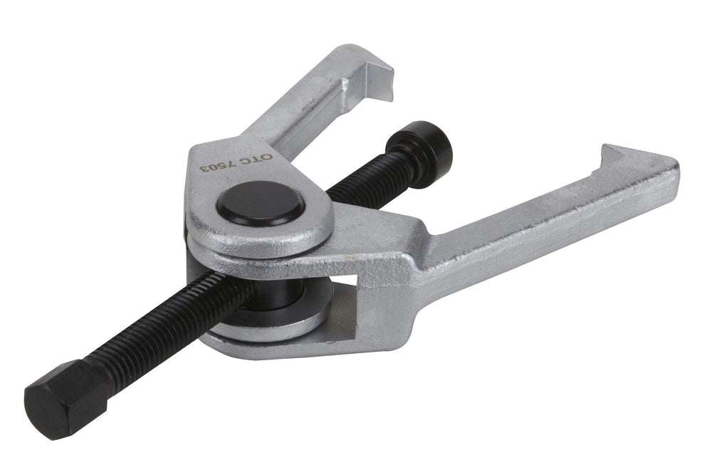 OTC tool in use separating a ball joint to reduce component damage