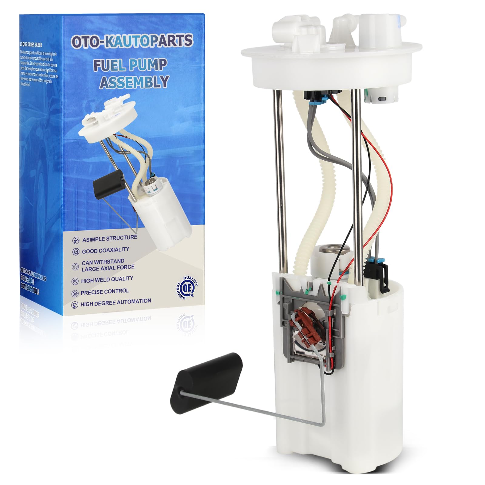 OTO-K fuel pump front view showing clean construction and reliable fit