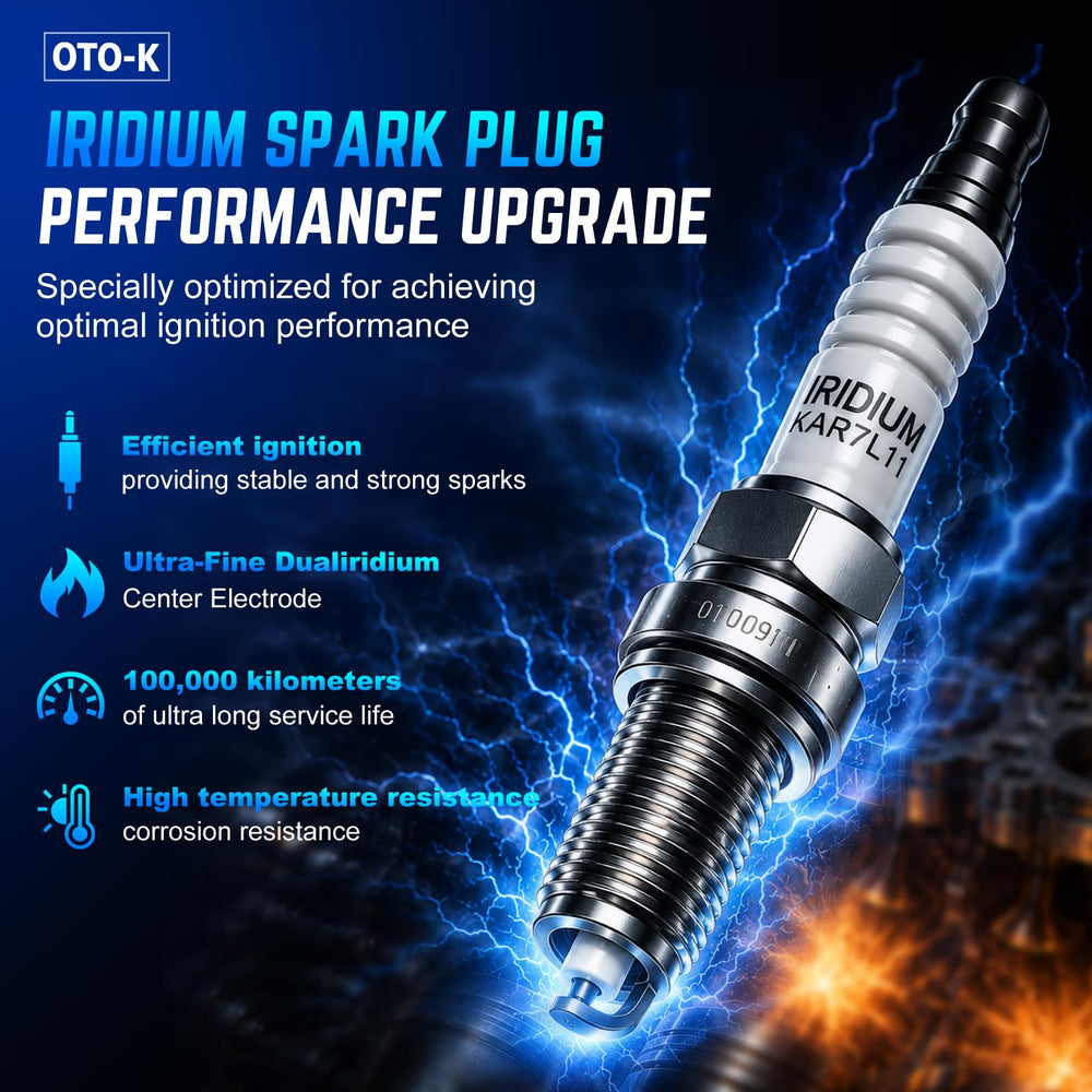 OTO-KAUTOPARTS spark plug gap detail pre-set for hassle-free installation