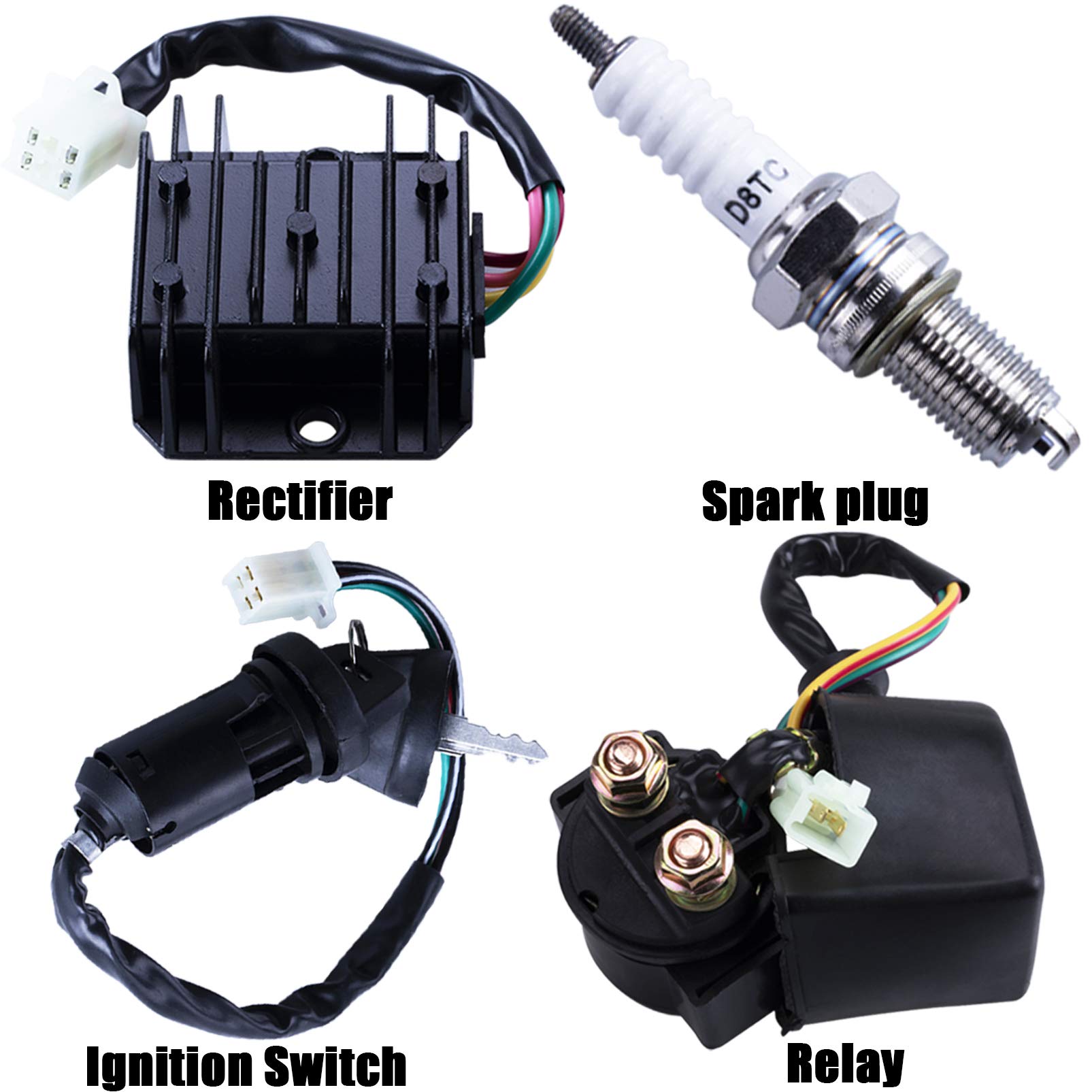 OTOHANS AUTOMOTIVE complete kit laydown including regulator, solenoid, coil and spark plug for easy replacement