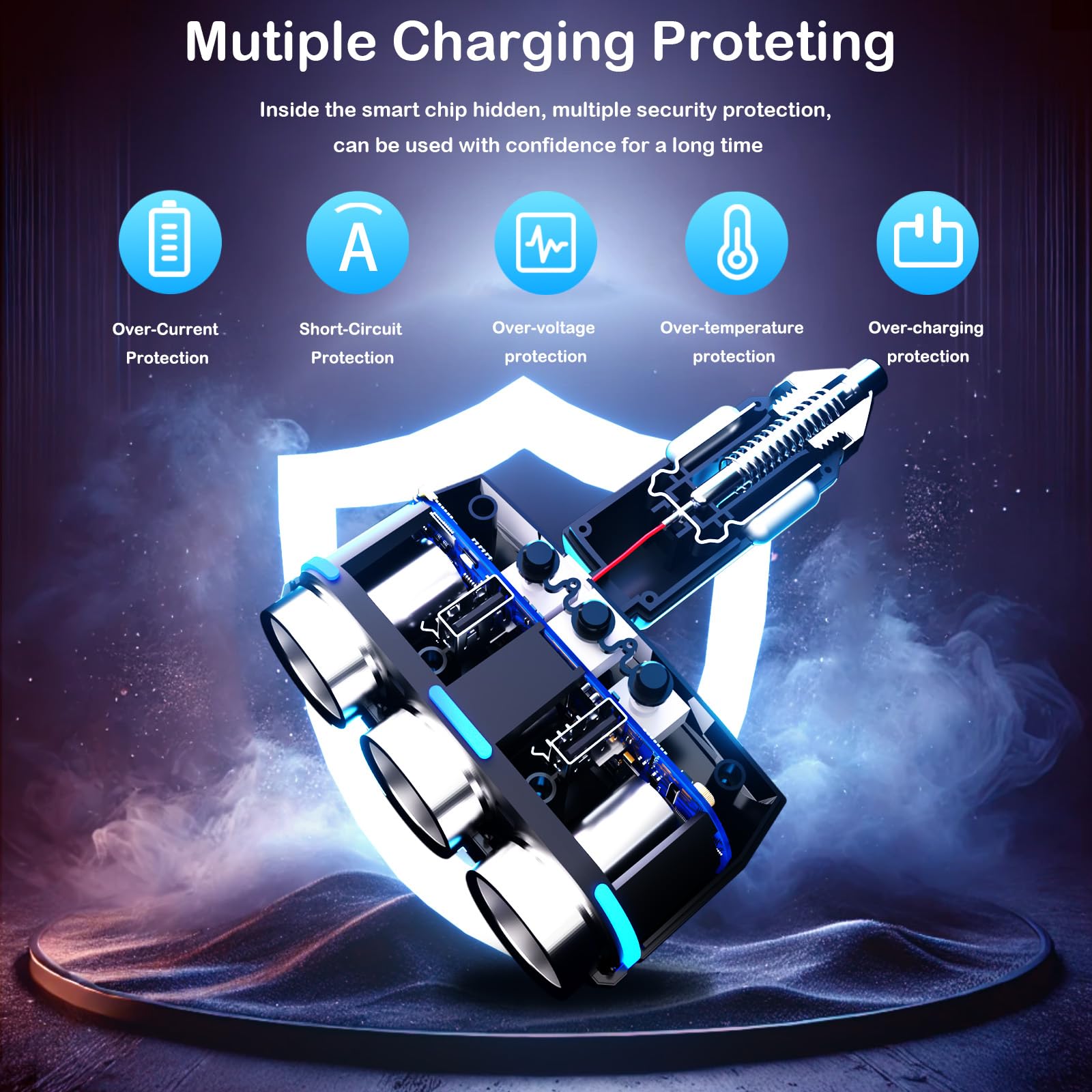 OTOOKAYA 90-degree swivel plug profile for space-saving car installation