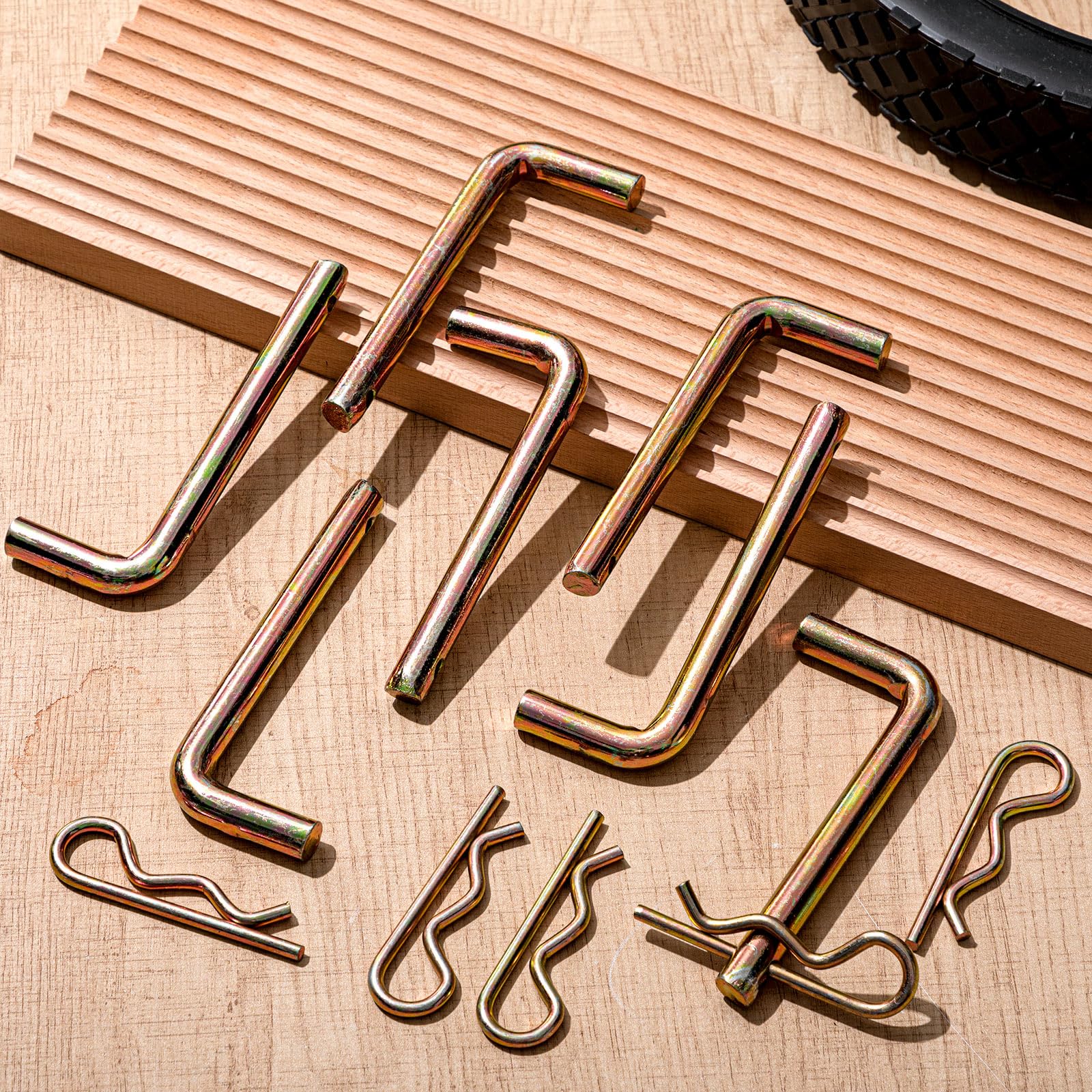 Otoolling pins on tractor hitch illustrating reliable field-replacement benefit
