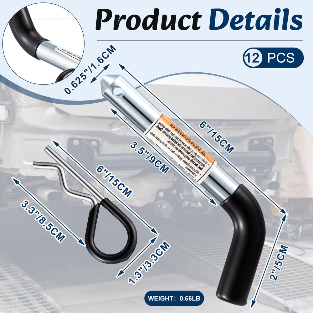 Otoolling close-up of single 5/8 inch pin highlighting precise fit benefit