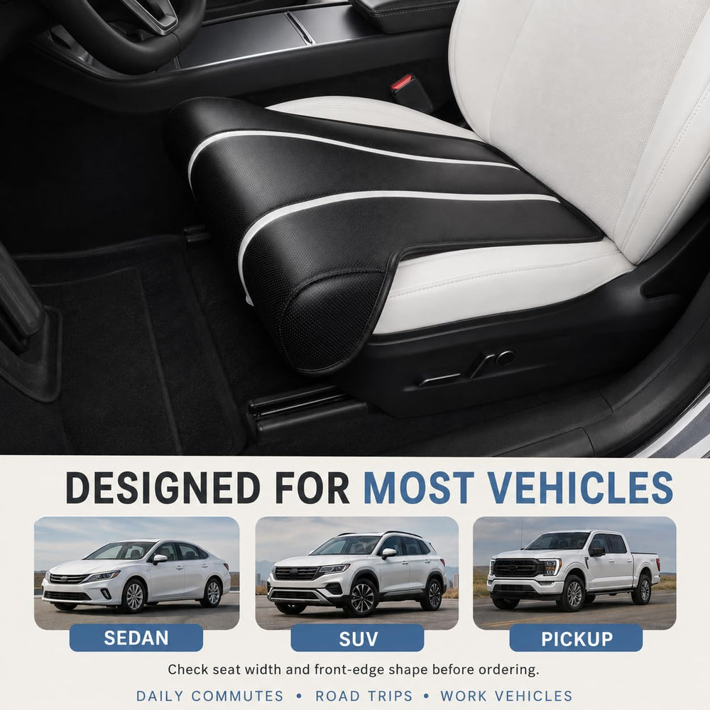 otpuskay lifestyle image of driver on road trip enjoying longer seat comfort
