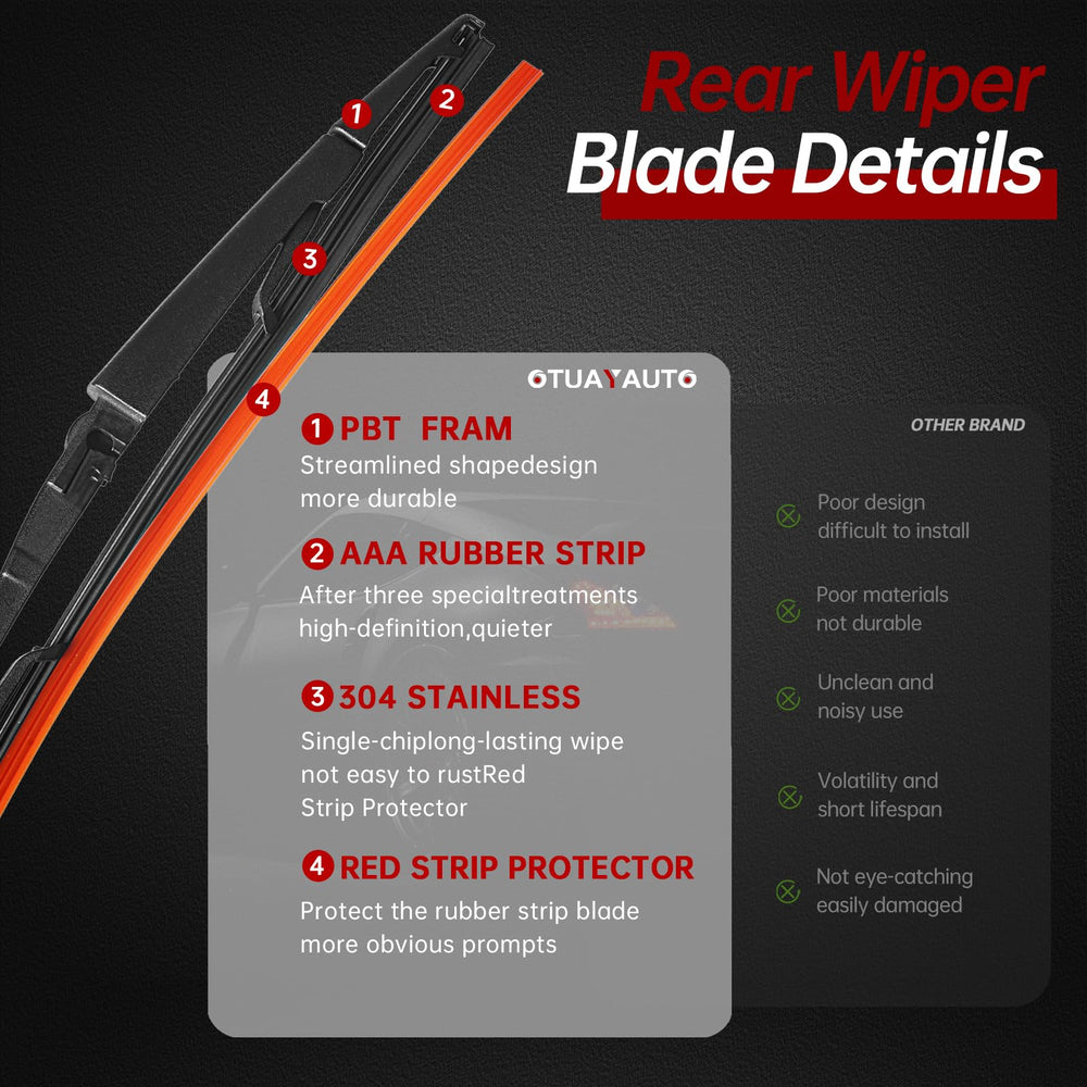 OTUAYAUTO installed on Jeep Grand Cherokee rear for correct sweep