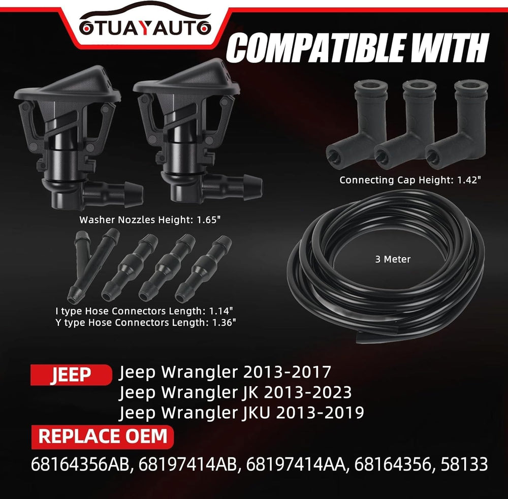 OTUAYAUTO close-up of adjustable nozzle tip for precise spray alignment benefit