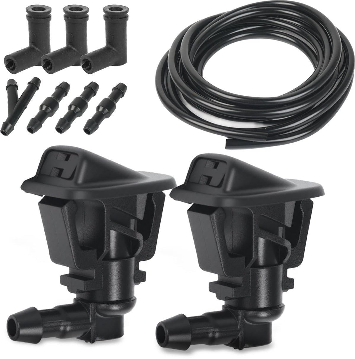 OTUAYAUTO front view of nozzles and hose showing complete kit and fitment benefit