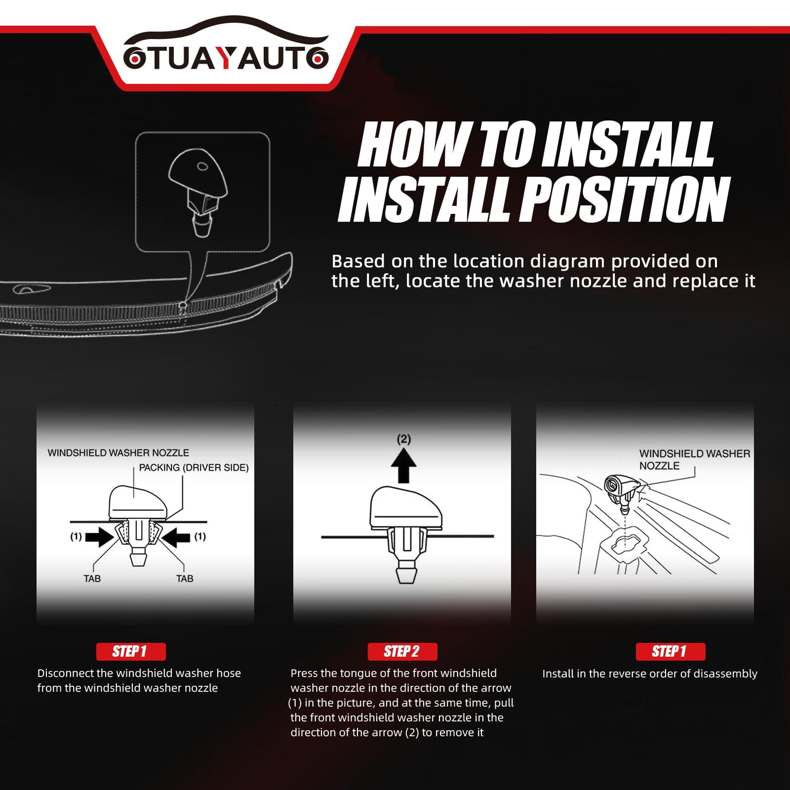 OTUAYAUTO rubber hose texture detail showing durable, crack-resistant material