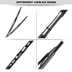 OTUAYAUTO blades installed on BMW E39 windshield demonstrating clear visibility benefit