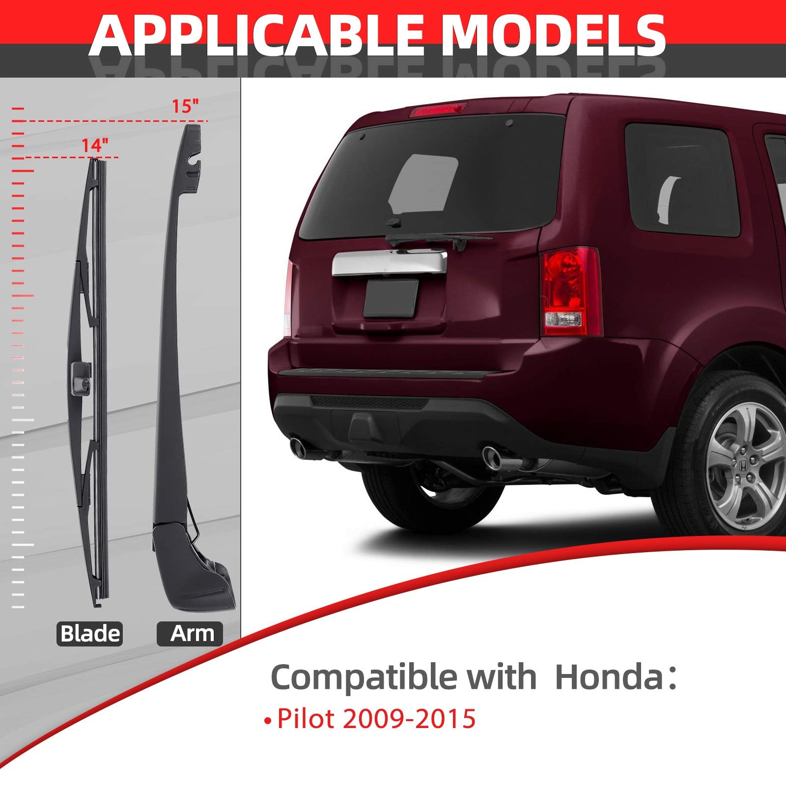OTUAYAUTO installed on Honda Pilot hatch illustrating correct fit and reliable clearance