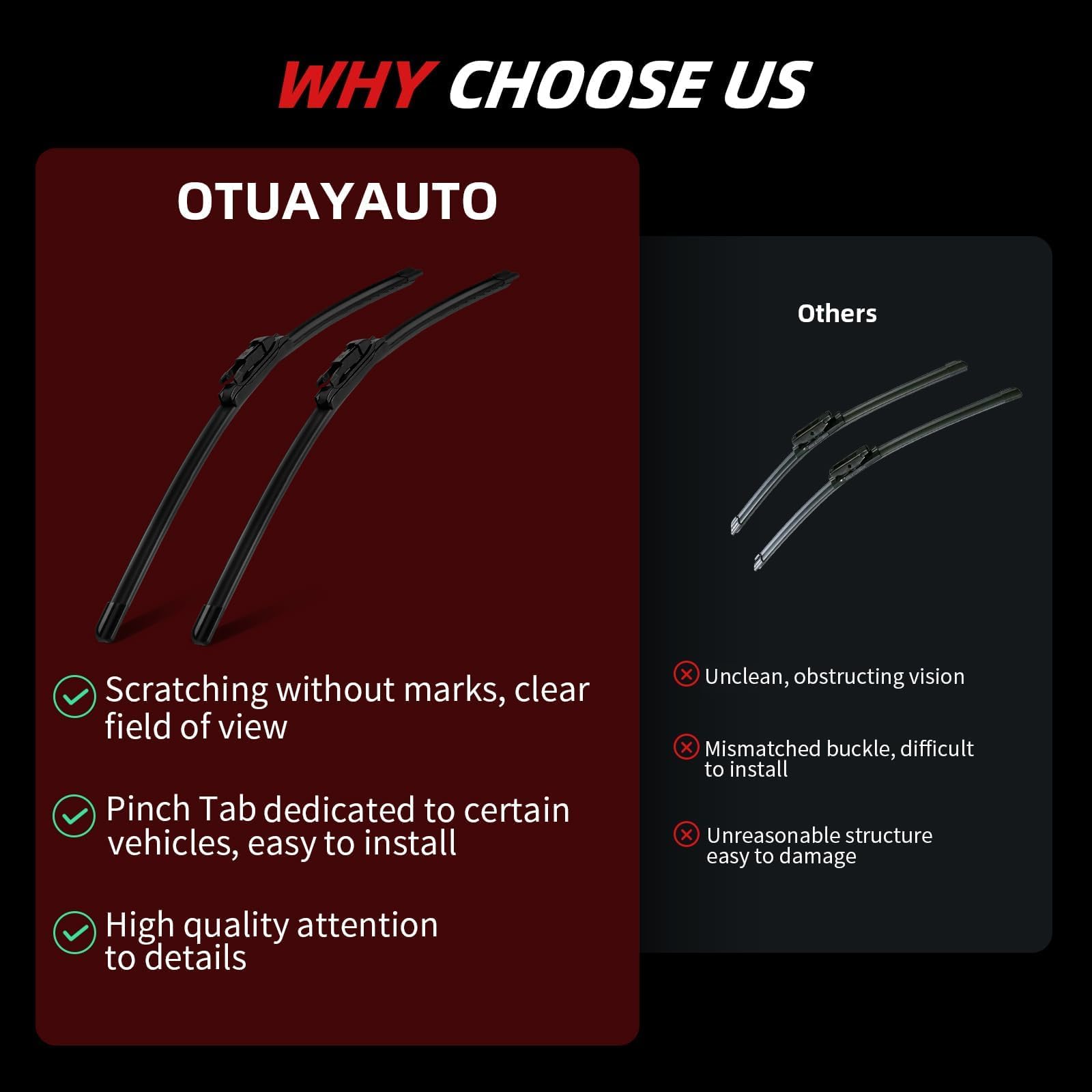 OTUAYAUTO lifestyle shot of truck after install highlighting improved view
