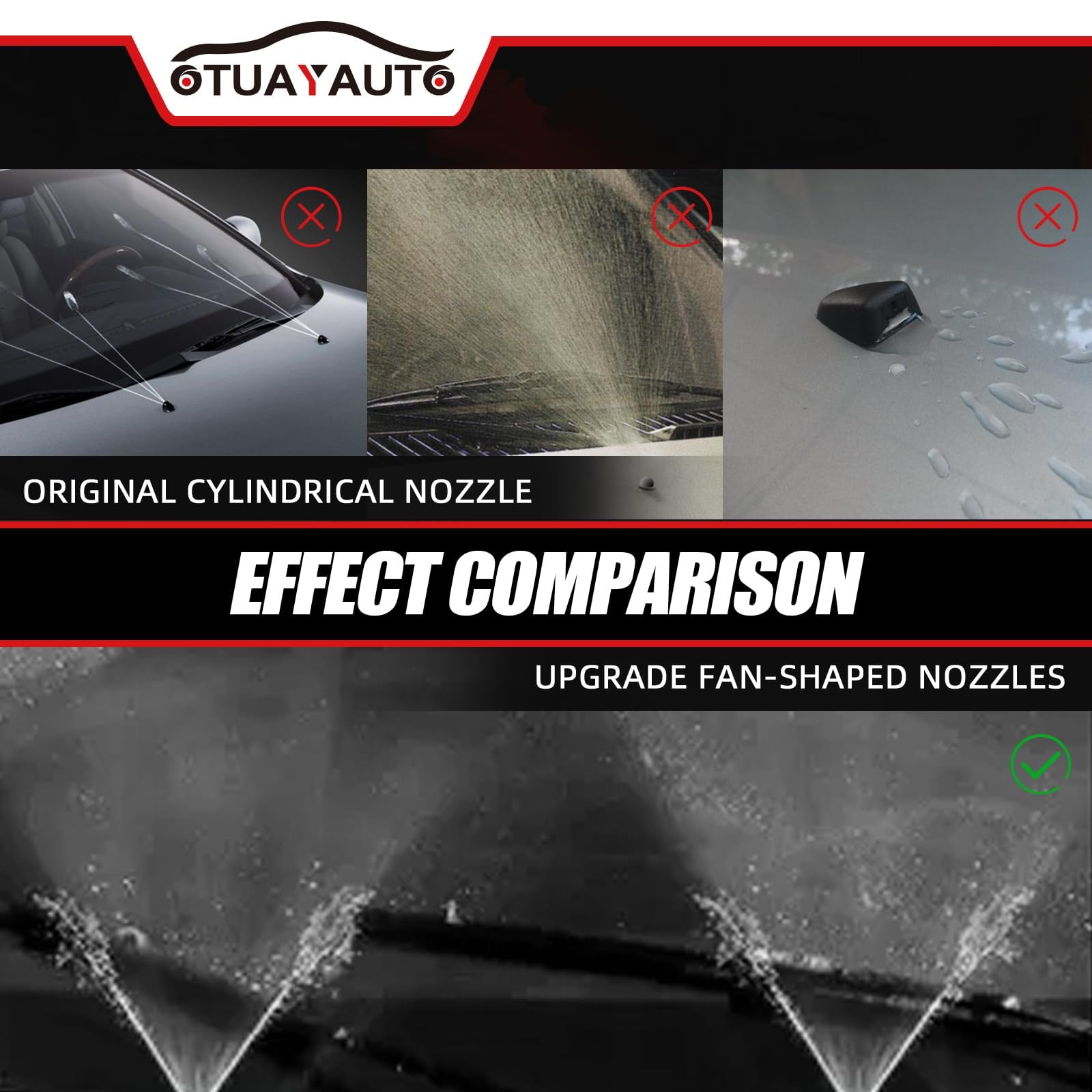 OTUAYAUTO parts beside ruler showing hose length and size clarity benefit