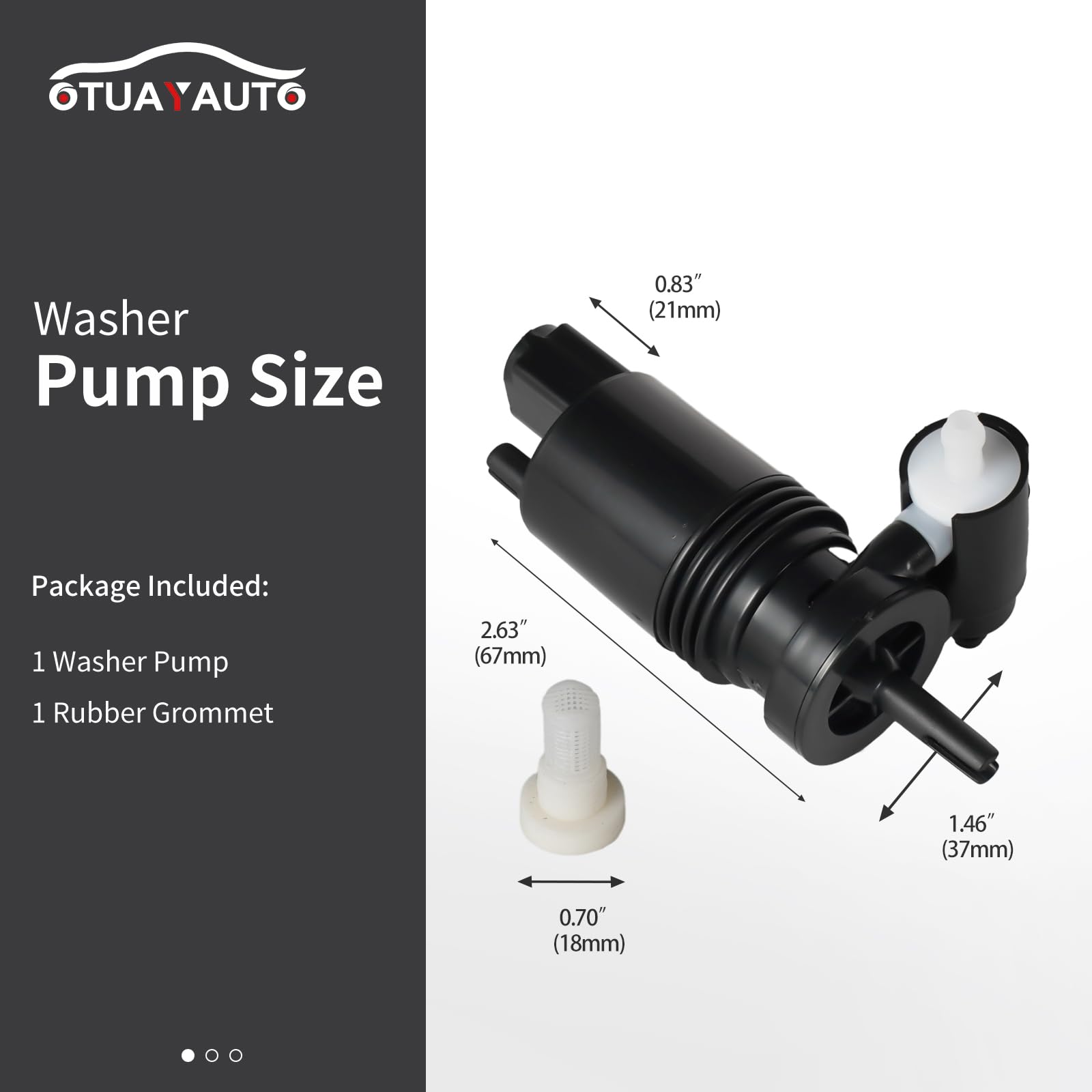 OTUAYAUTO rubber grommet close-up illustrating seal for leak prevention