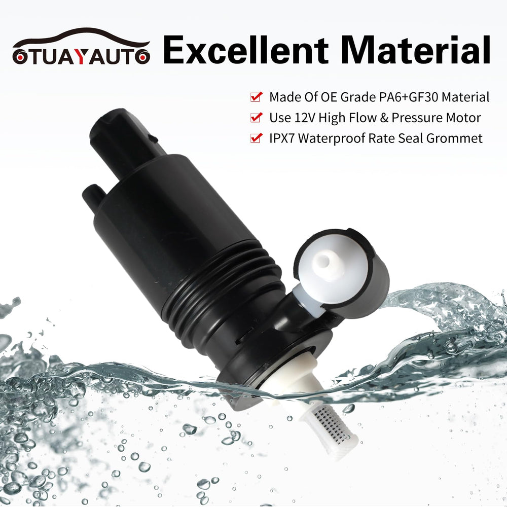 OTUAYAUTO packaged pump and grommet highlighting included parts for easy installation