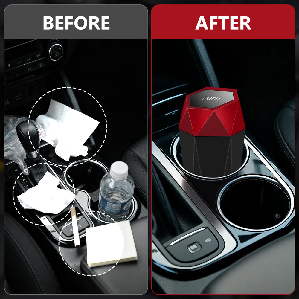OUDEW in backseat as lifestyle shot showing organized, odor-controlled cabin