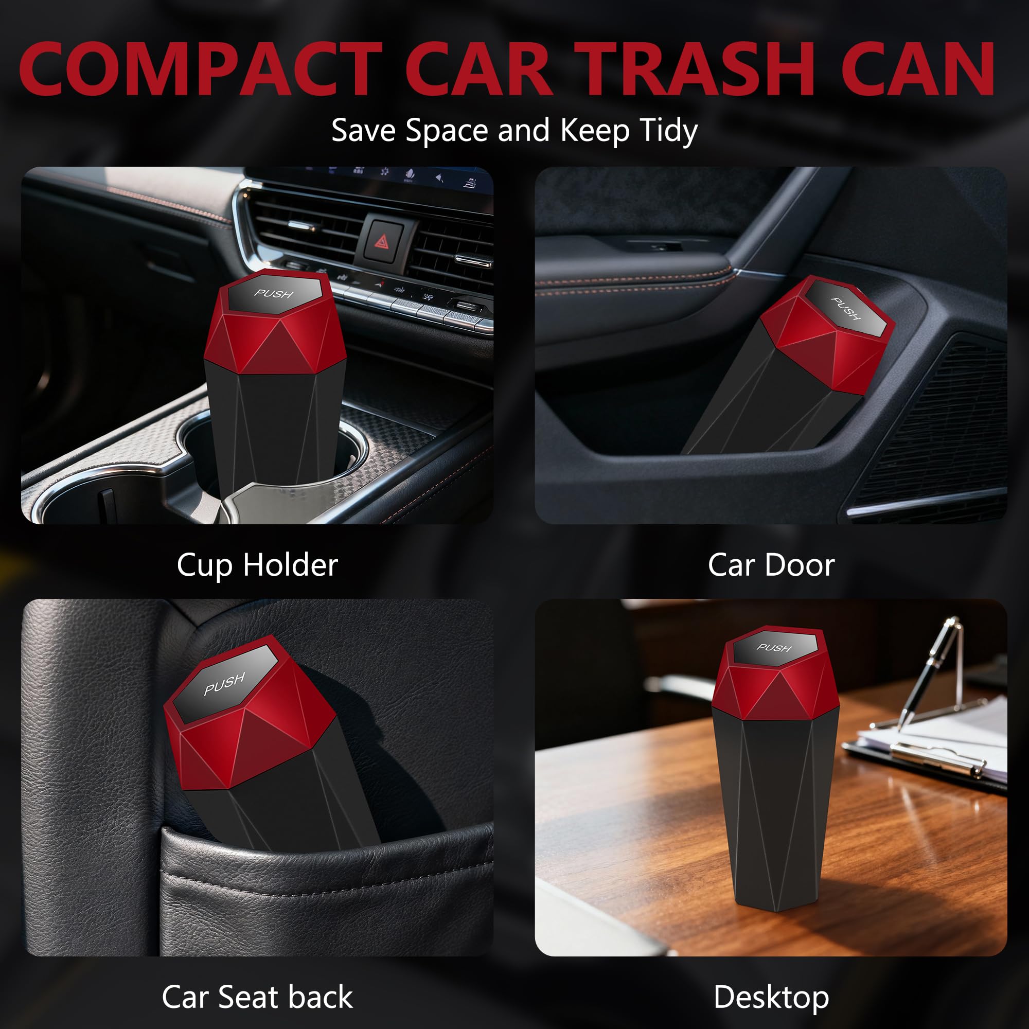 OUDEW open flip-top demonstrating one-handed use and convenient disposal