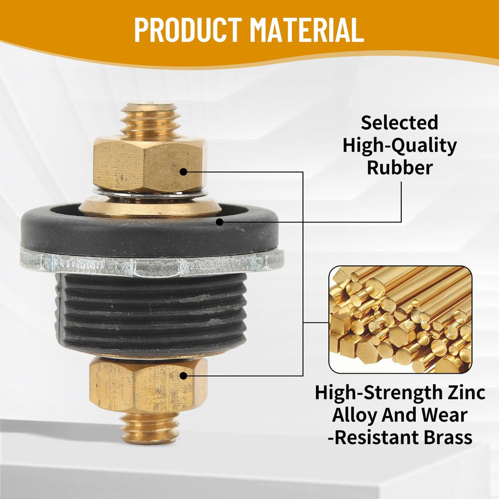 OUKENS detailed brass contact view highlighting corrosion-resistant conductivity