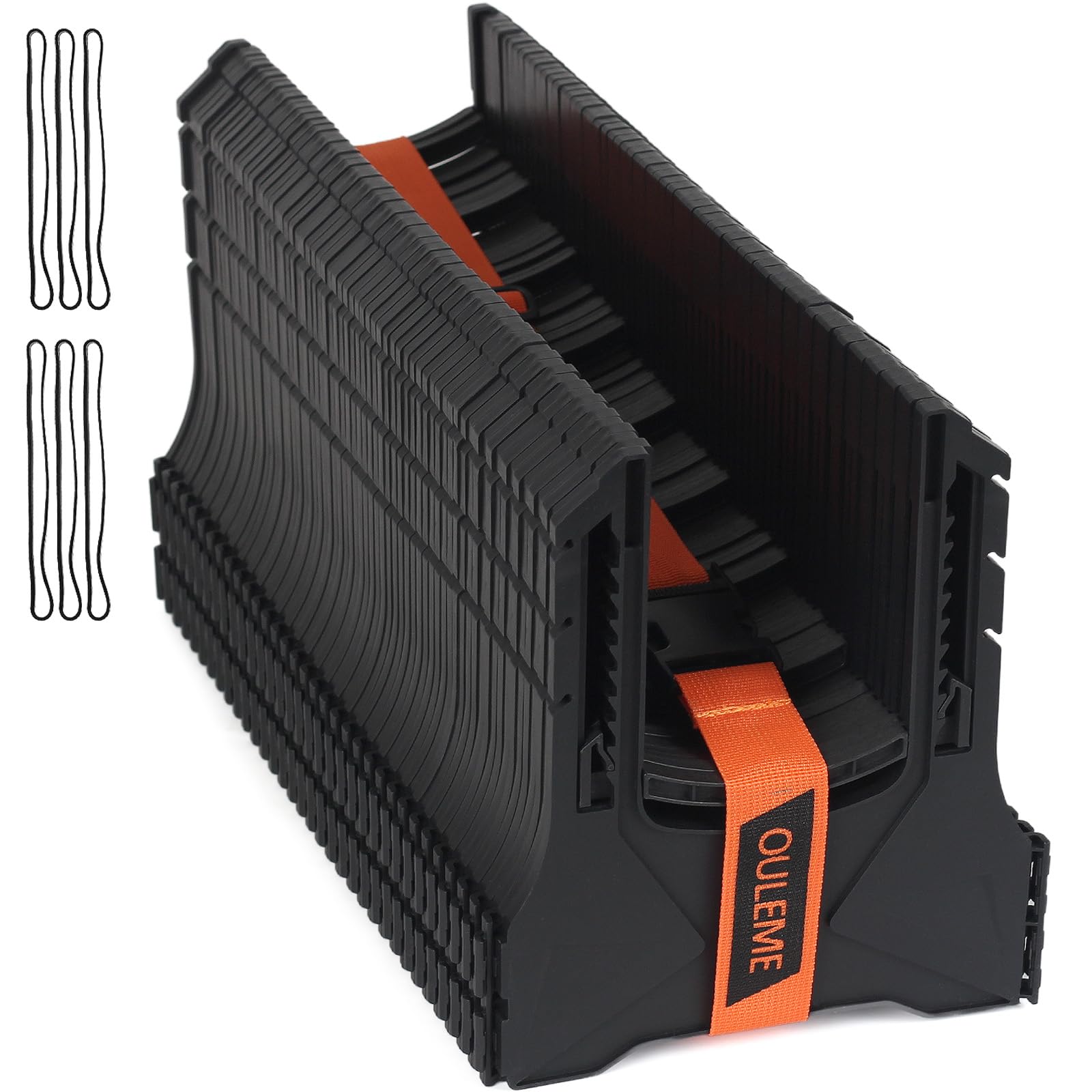 OULEME front view of 30ft support showing full length and packaging benefit organization