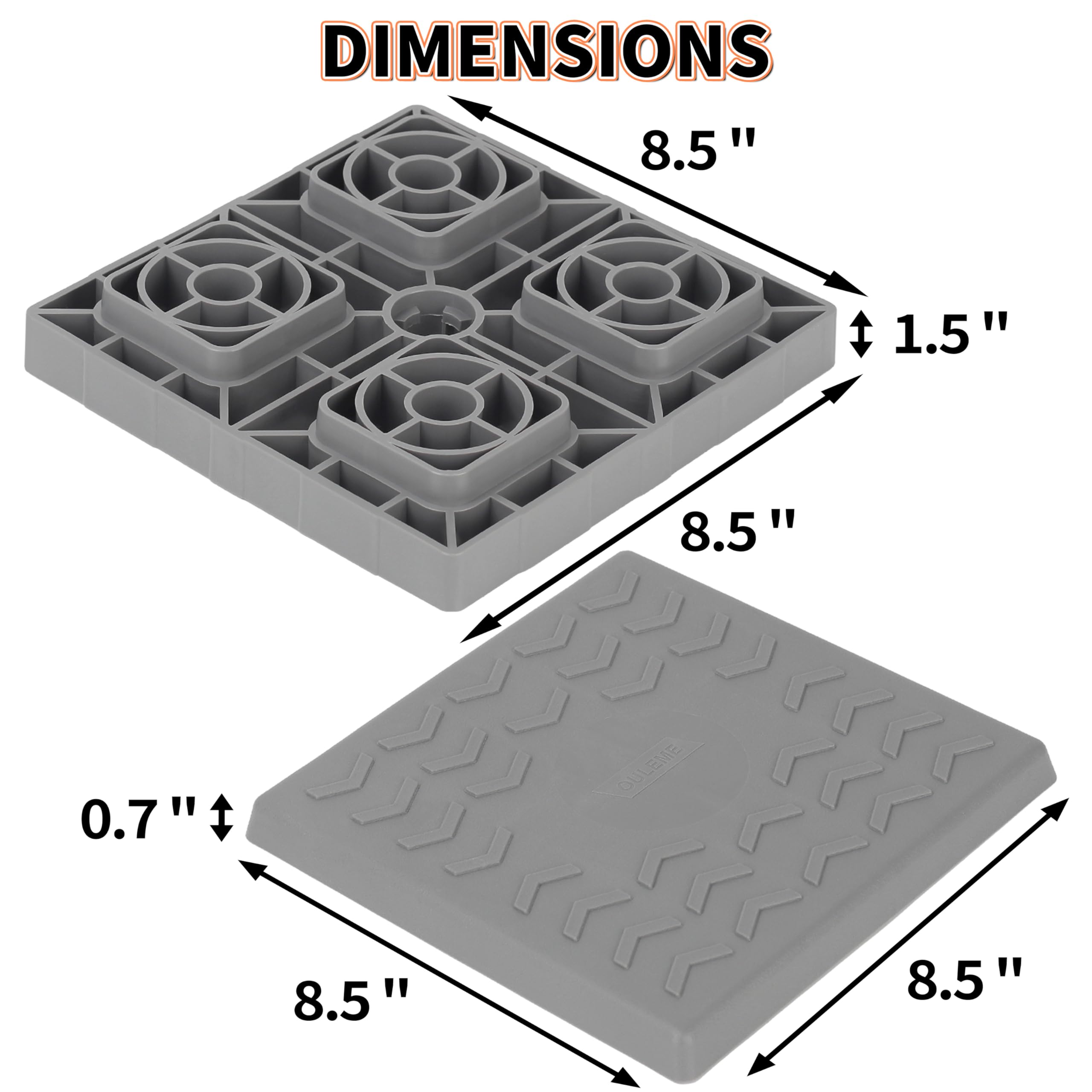 OULEME close up of interlocking edge showing secure stack stability benefit