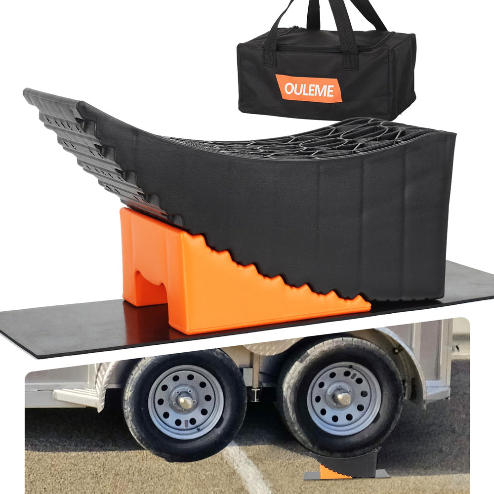 ouleme front view of leveler showing shape and stability benefit