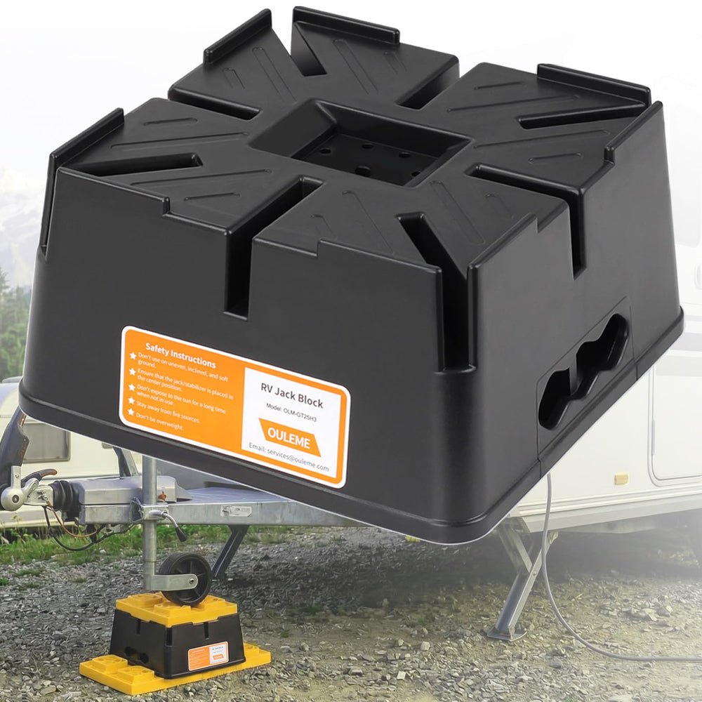 OULEME front view of block showing sturdy platform and travel convenience