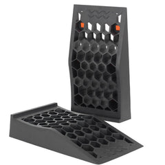 OULEME front view pair ramps showing compact footprint and stability