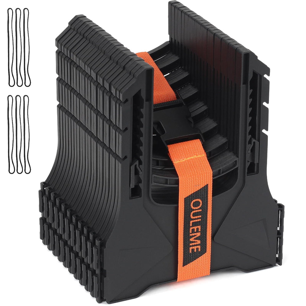 OULEME front view of 10FT sewer hose support showing stable alignment and easy hookup