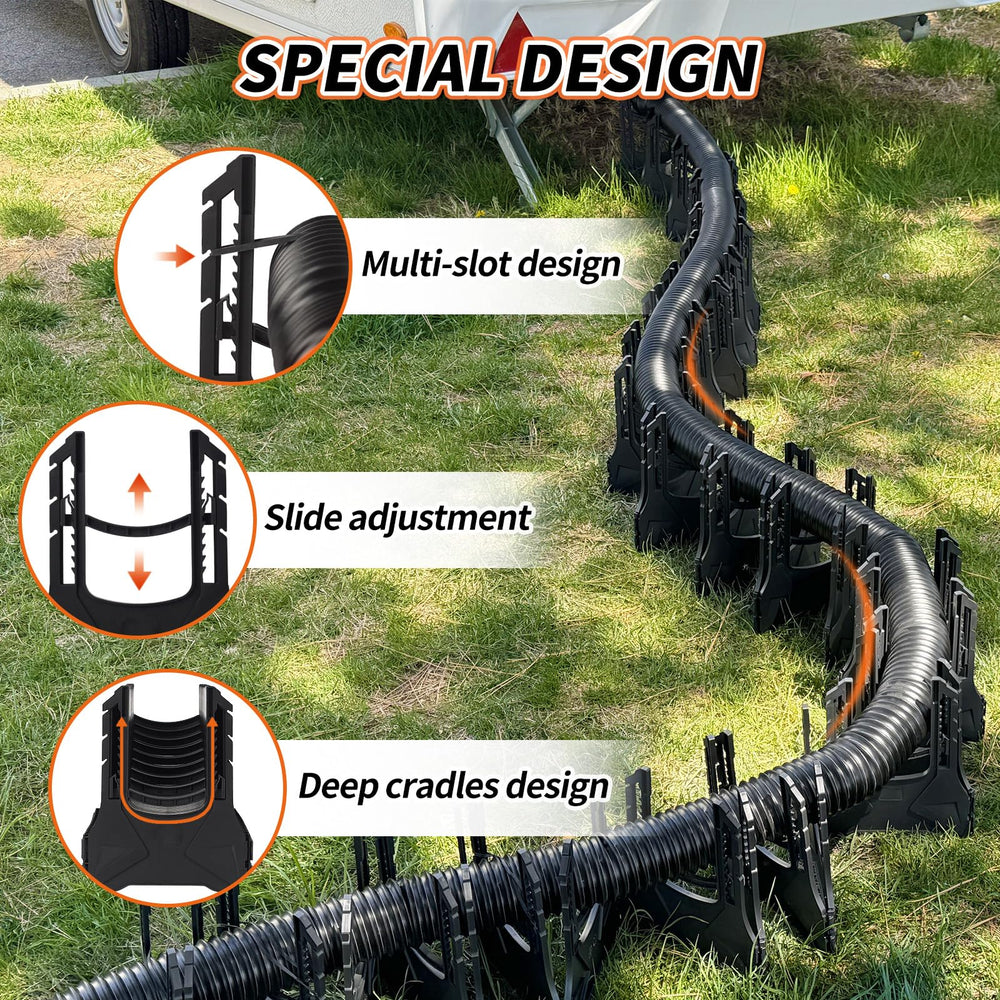 OULEME rubber cords and locks detail showing secure fastening benefit for stability