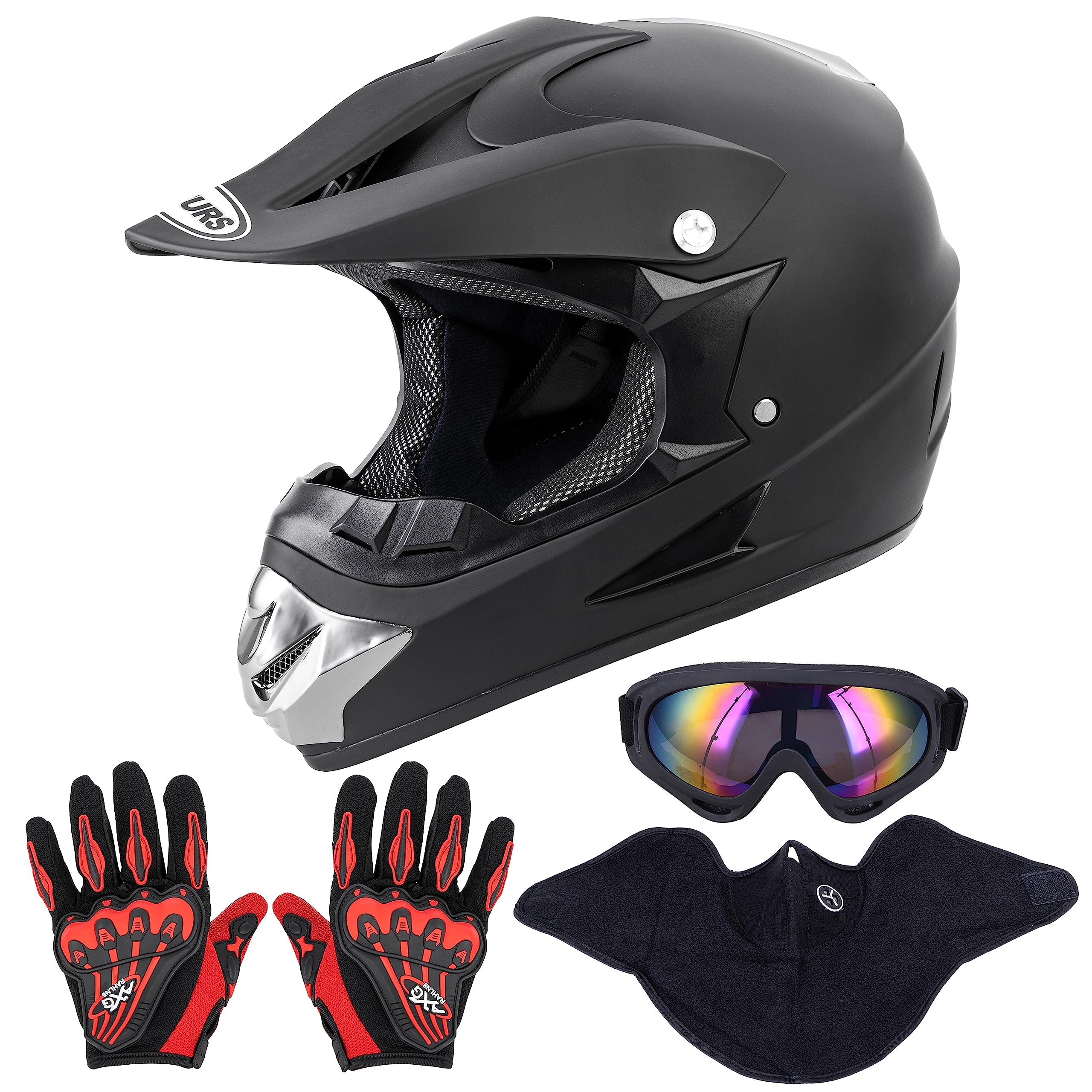 Oumurs front view helmet showing full-face protection and ready-to-ride fit