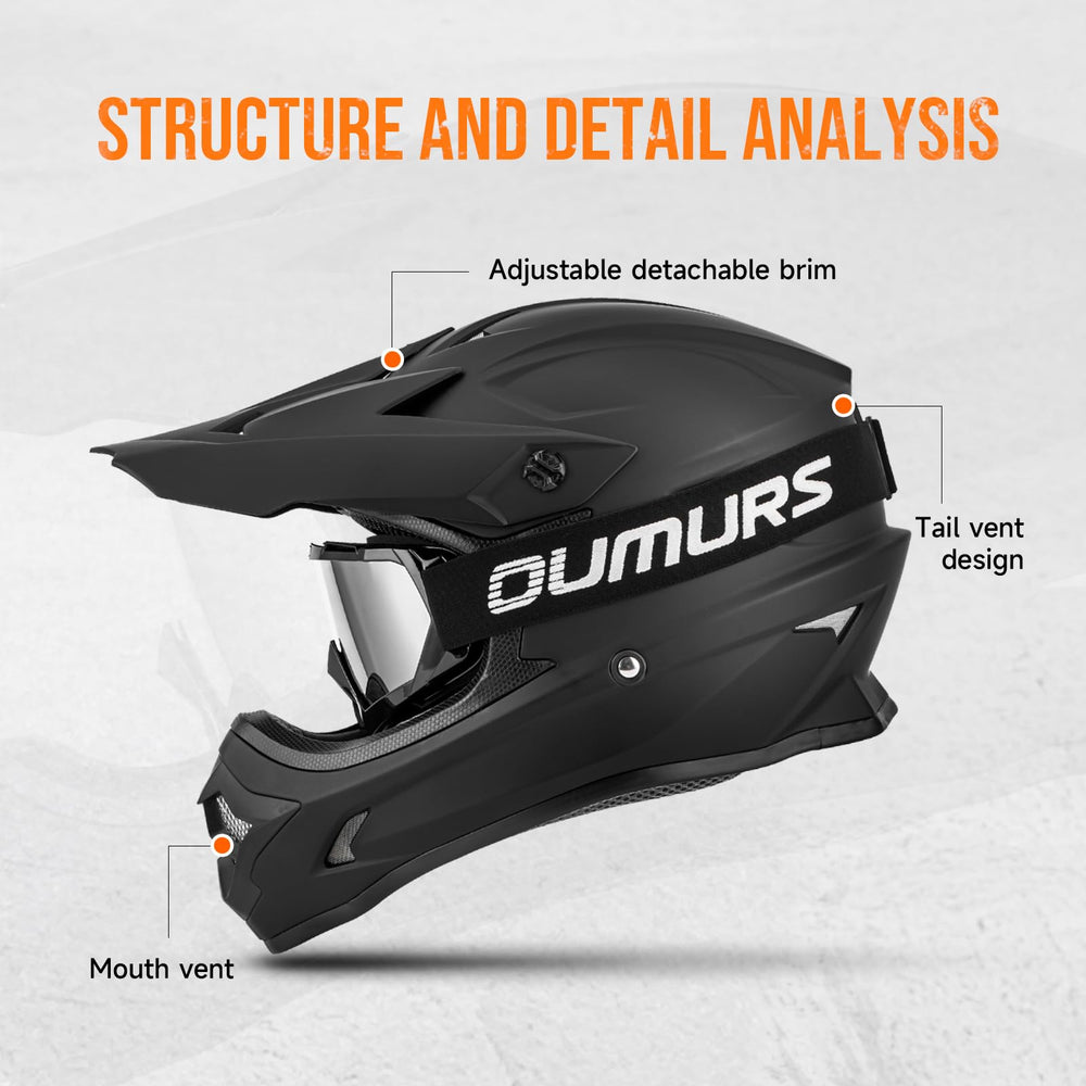 Oumurs gloves paired with helmet improving grip and hand comfort