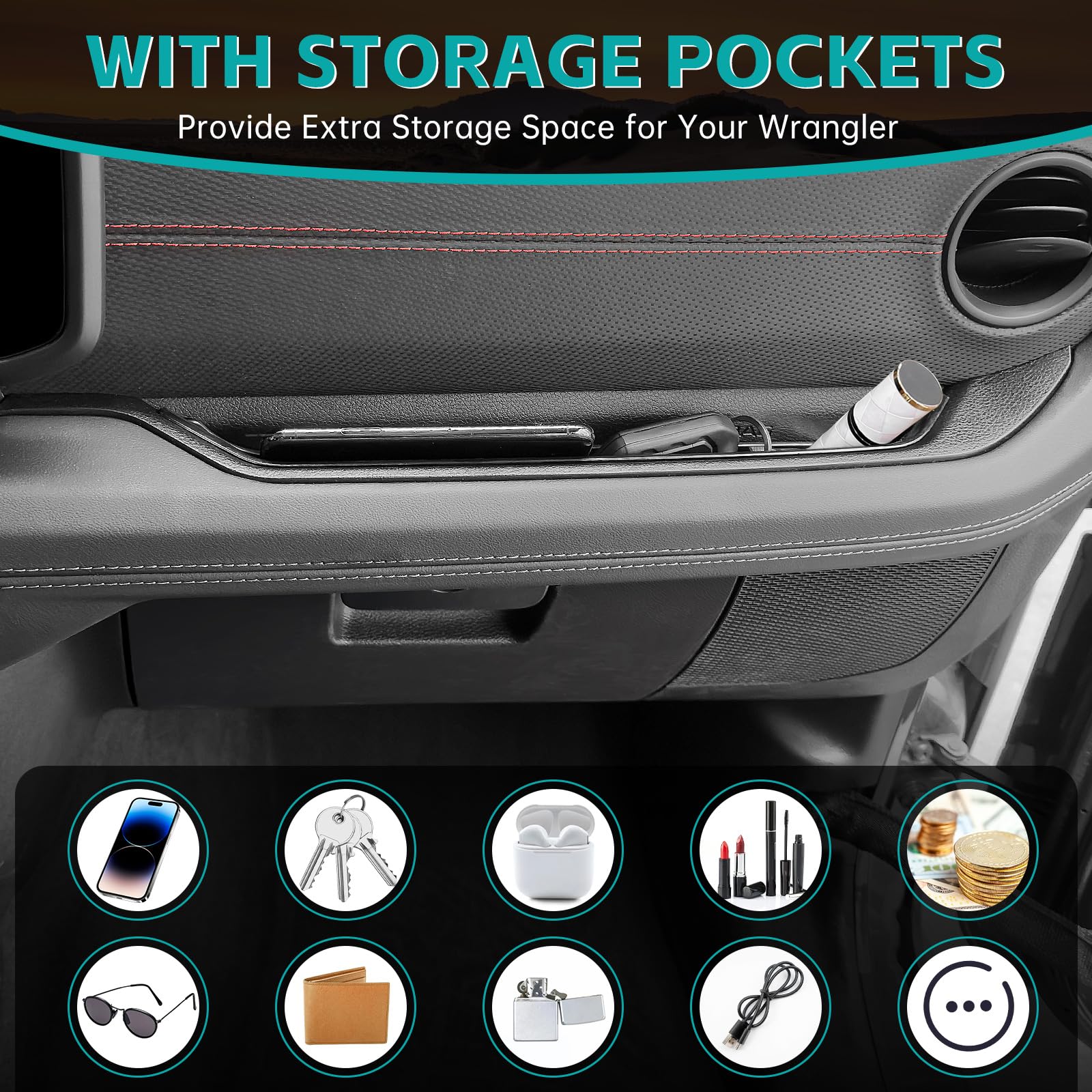 OUSUWO installed on passenger side showing tidy interior and easy access