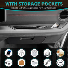OUSUWO installed on passenger side showing tidy interior and easy access