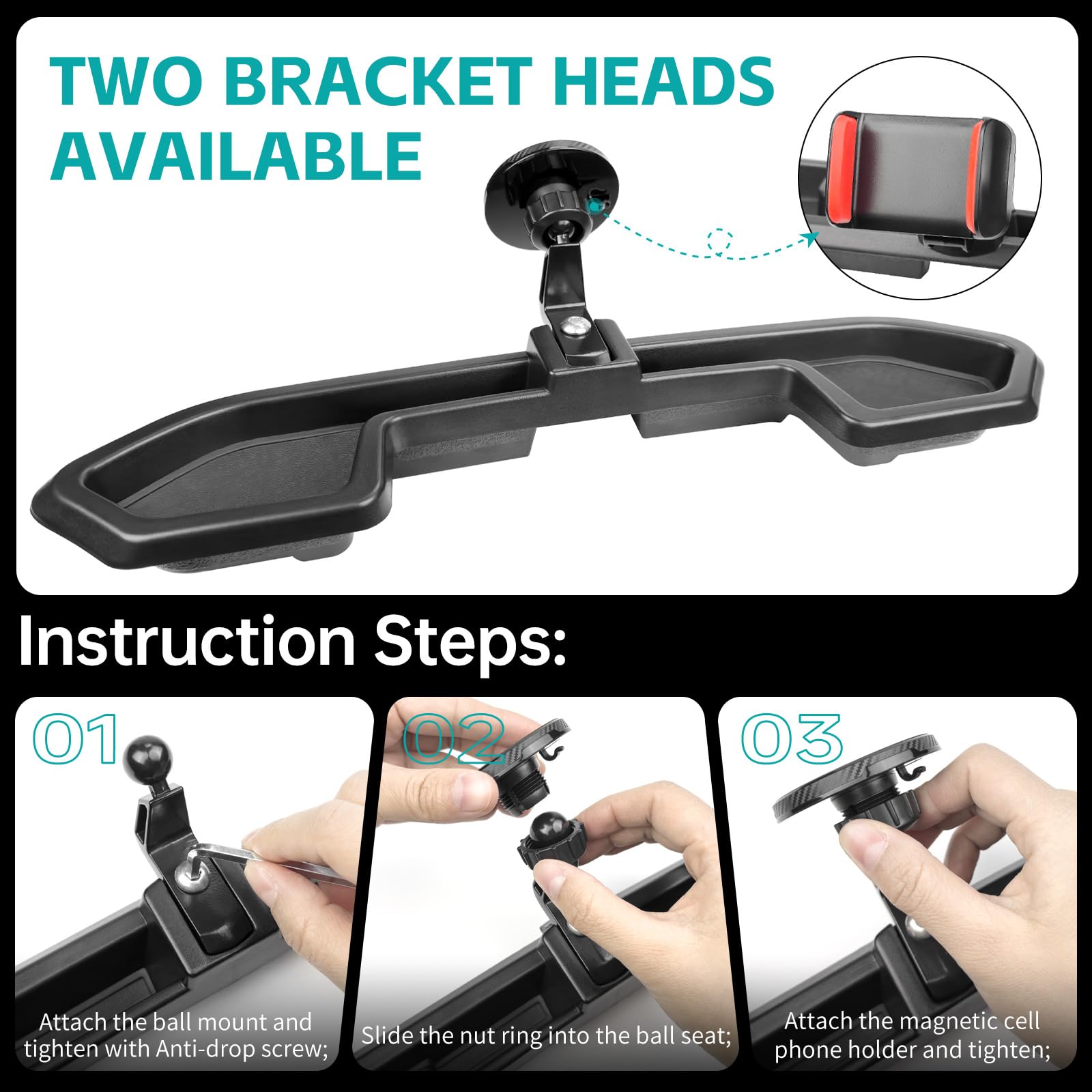 OUSUWO phone mounted landscape navigation, improves hands-free visibility