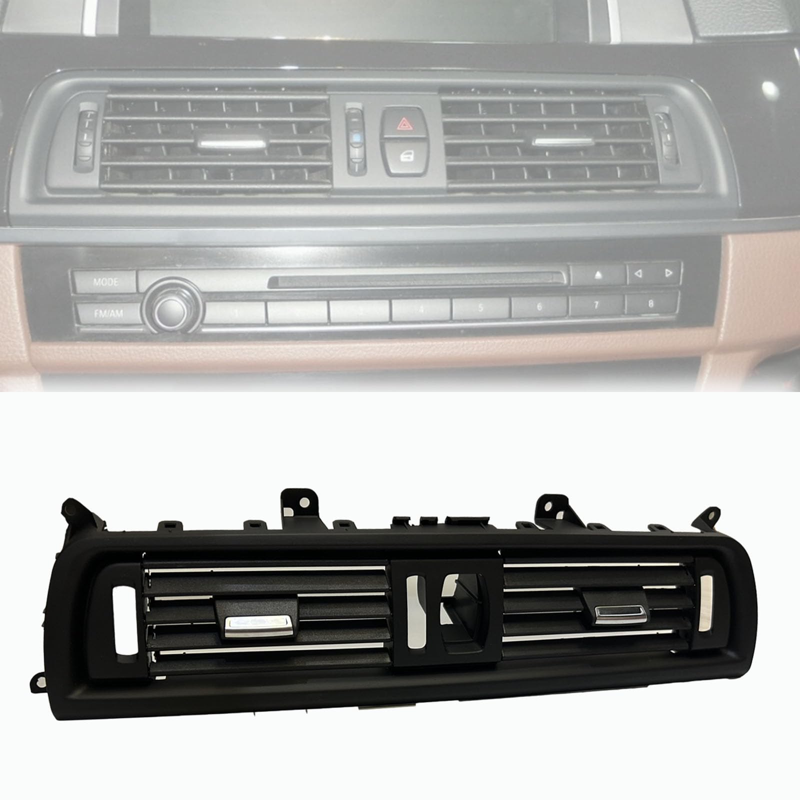OVANOH close-up of vent louvers highlighting precise molding and durable plastic